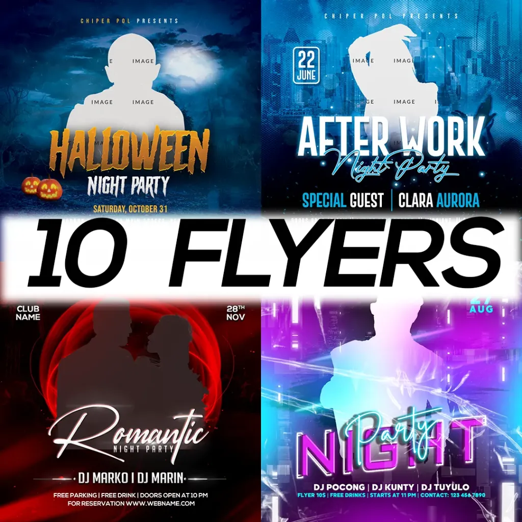 [flyer01] Club Flyer Templates Pack – STARTER